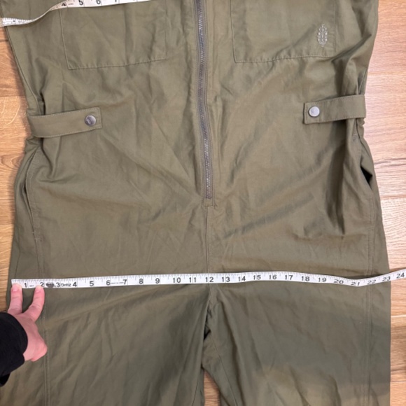 Free People Movement Mesmerize Me Utility Coveralls - Olive Green | Size S - Picture 11 of 12